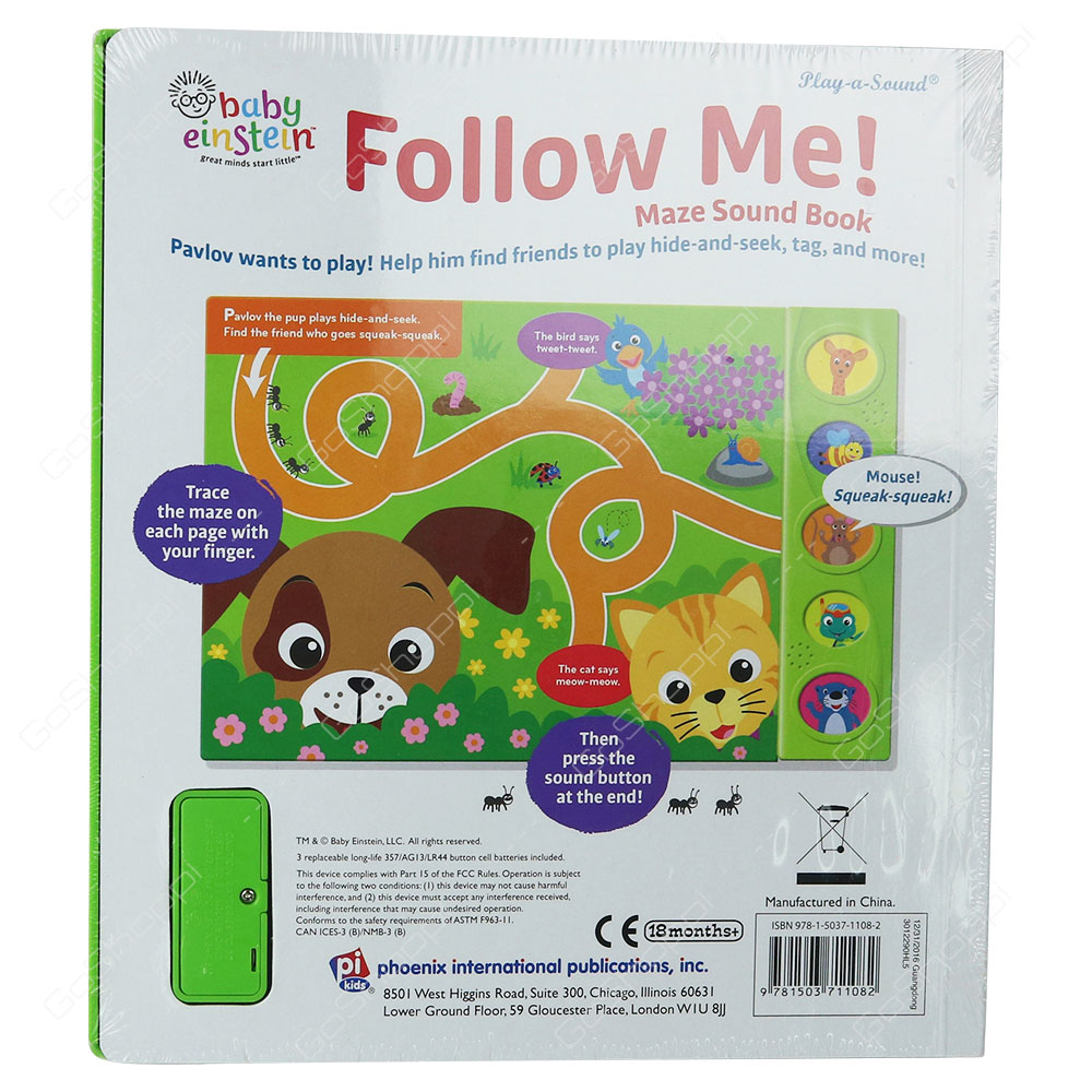 Baby Einstein Little - Follow Me! Maze Sound Book