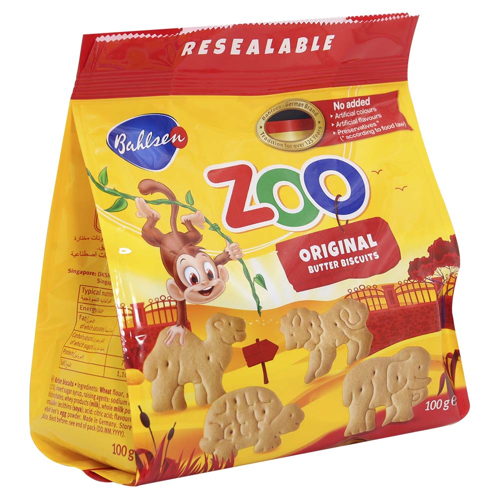 Bahlsen Zoo Original Butter Biscuits 100g