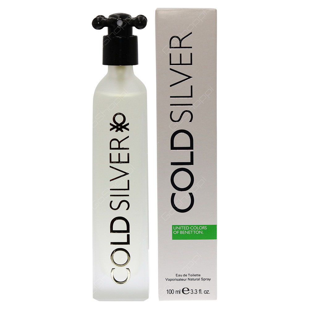 Benetton Cold Silver For Men Eau De Toilette 100ml