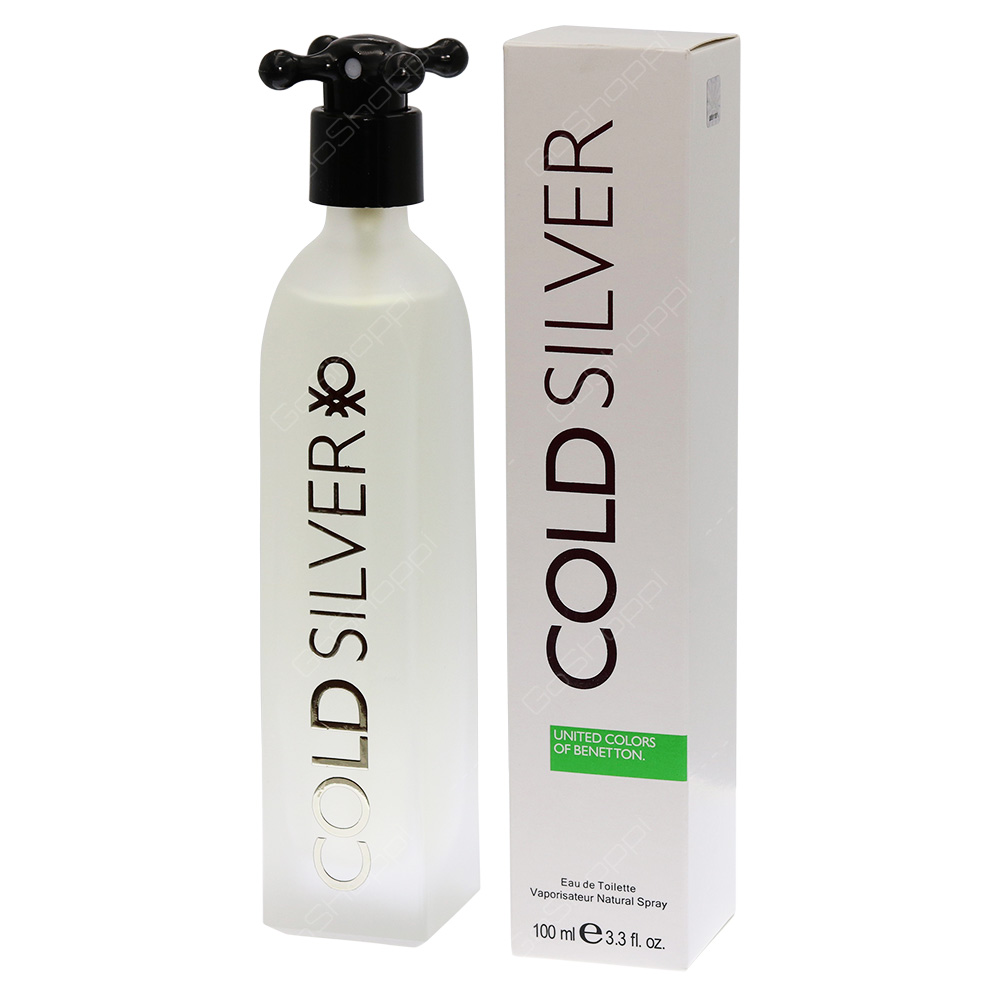 Benetton Cold Silver For Men Eau De Toilette 100ml