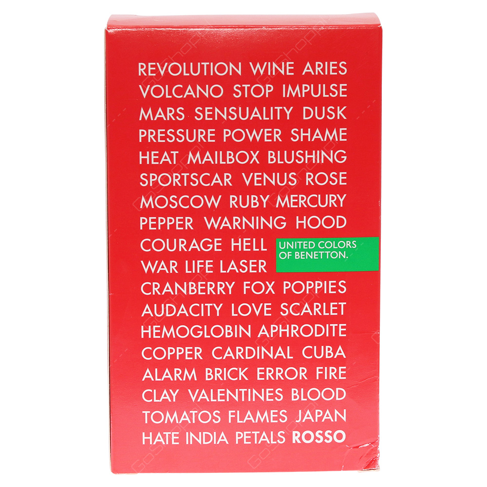 Benetton Rosso Woman Eau De Toilette 100ml