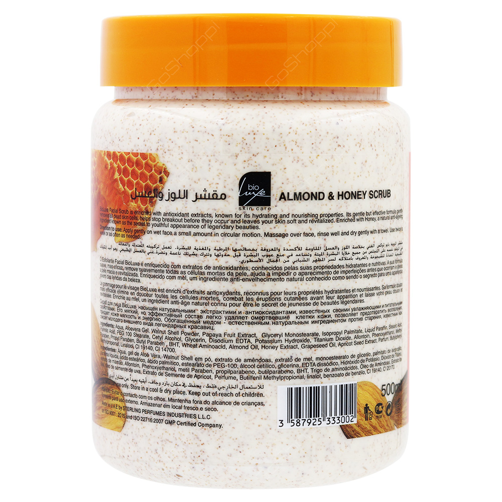 Bio Luxe Almond And Honey Scrub