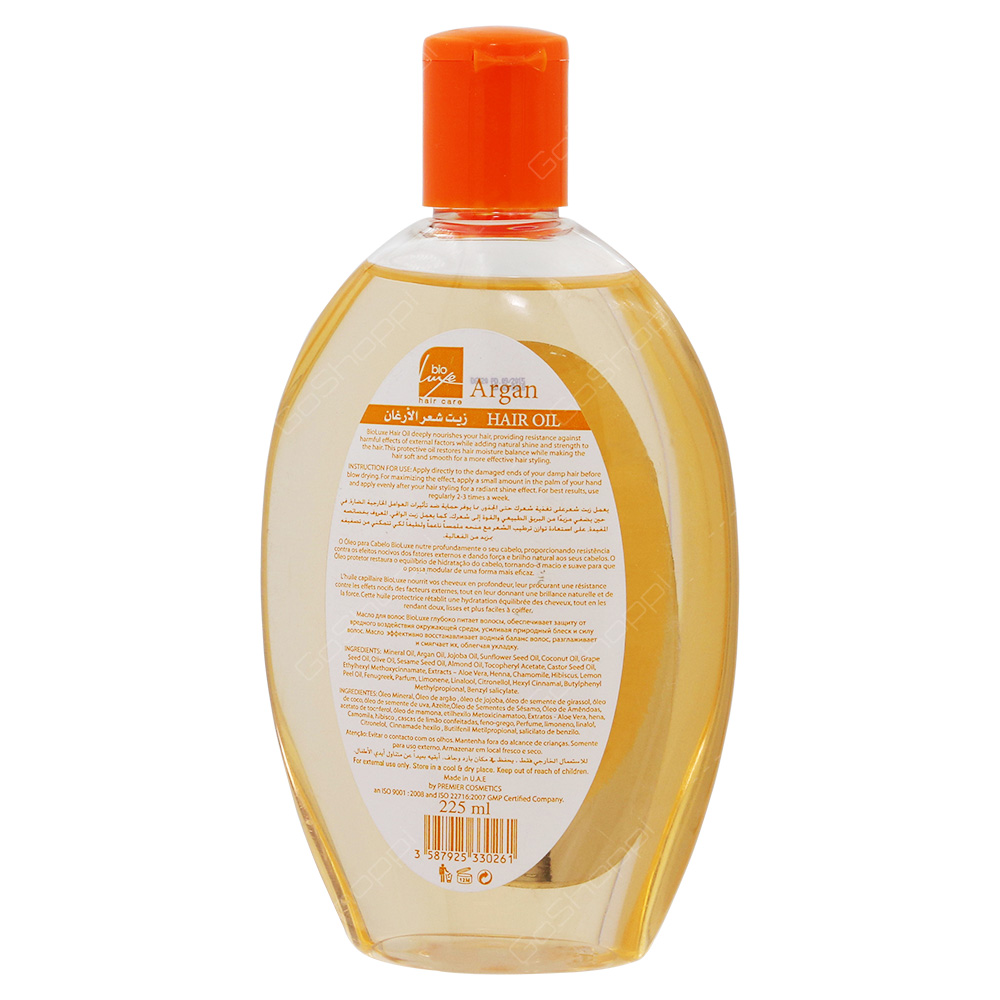 Bio Luxe Argan Hair Oil With Vitamin E - Buy Online