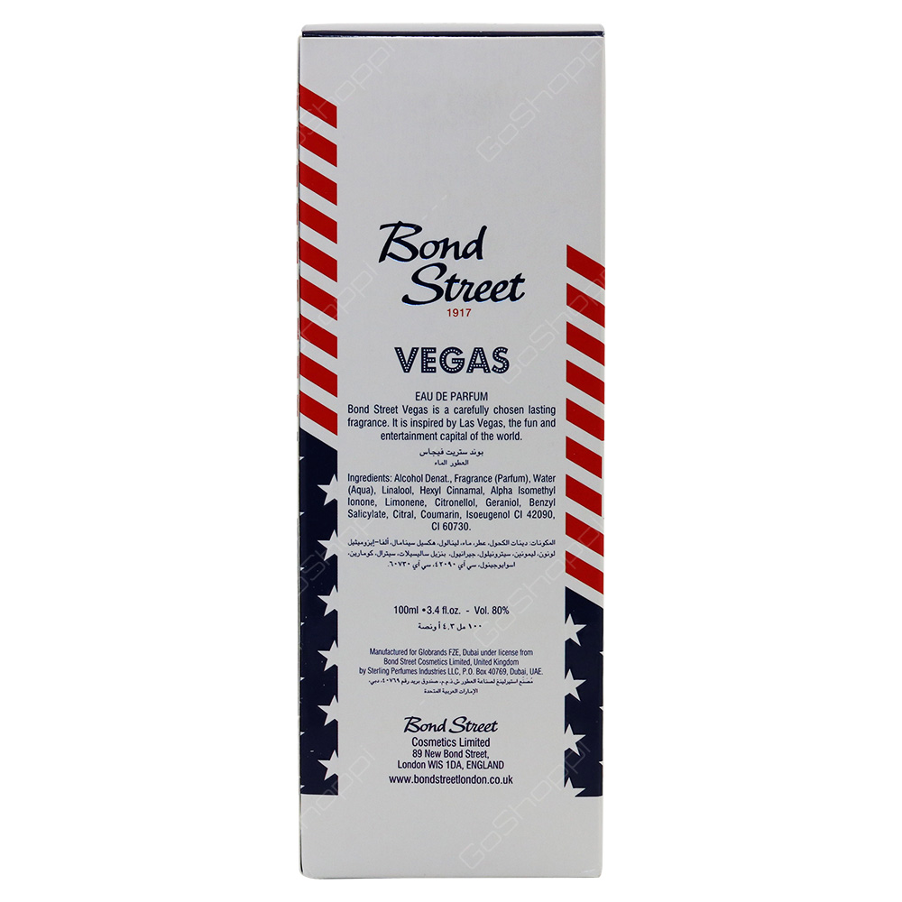 Bond Street Vegas For Women - Eau De Parfum