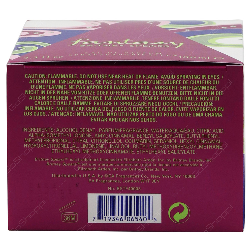 Britney Spears Fantasy For Women Eau De Parfum 100ml