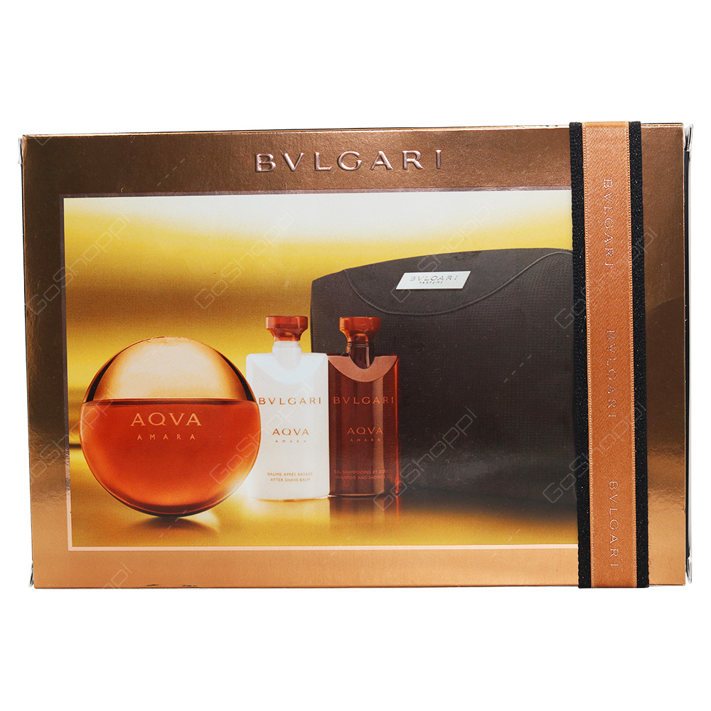 Bvlgari Aqua Amara Gift Set For Men 4pcs