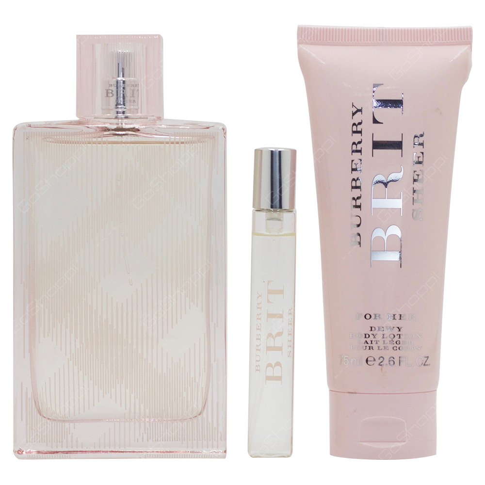 Burberry Birt Sheer Gift Set For Women 3pcs