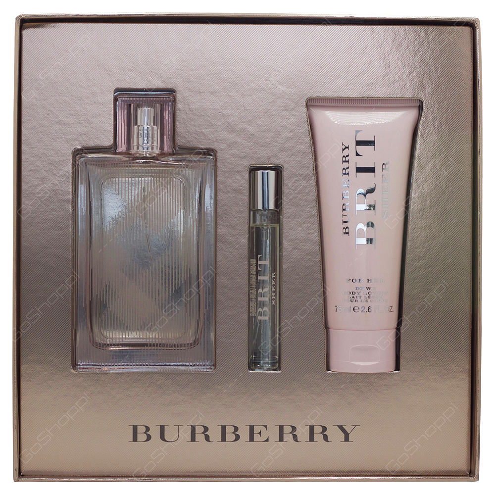 Burberry Birt Sheer Gift Set For Women 3pcs
