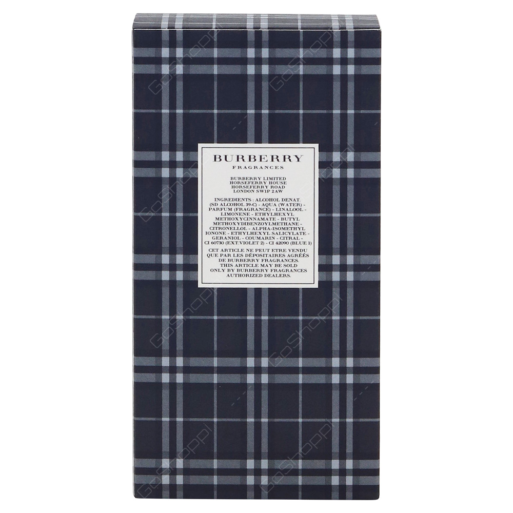 Burberry Brit For Men Eau De Toilette 100ml