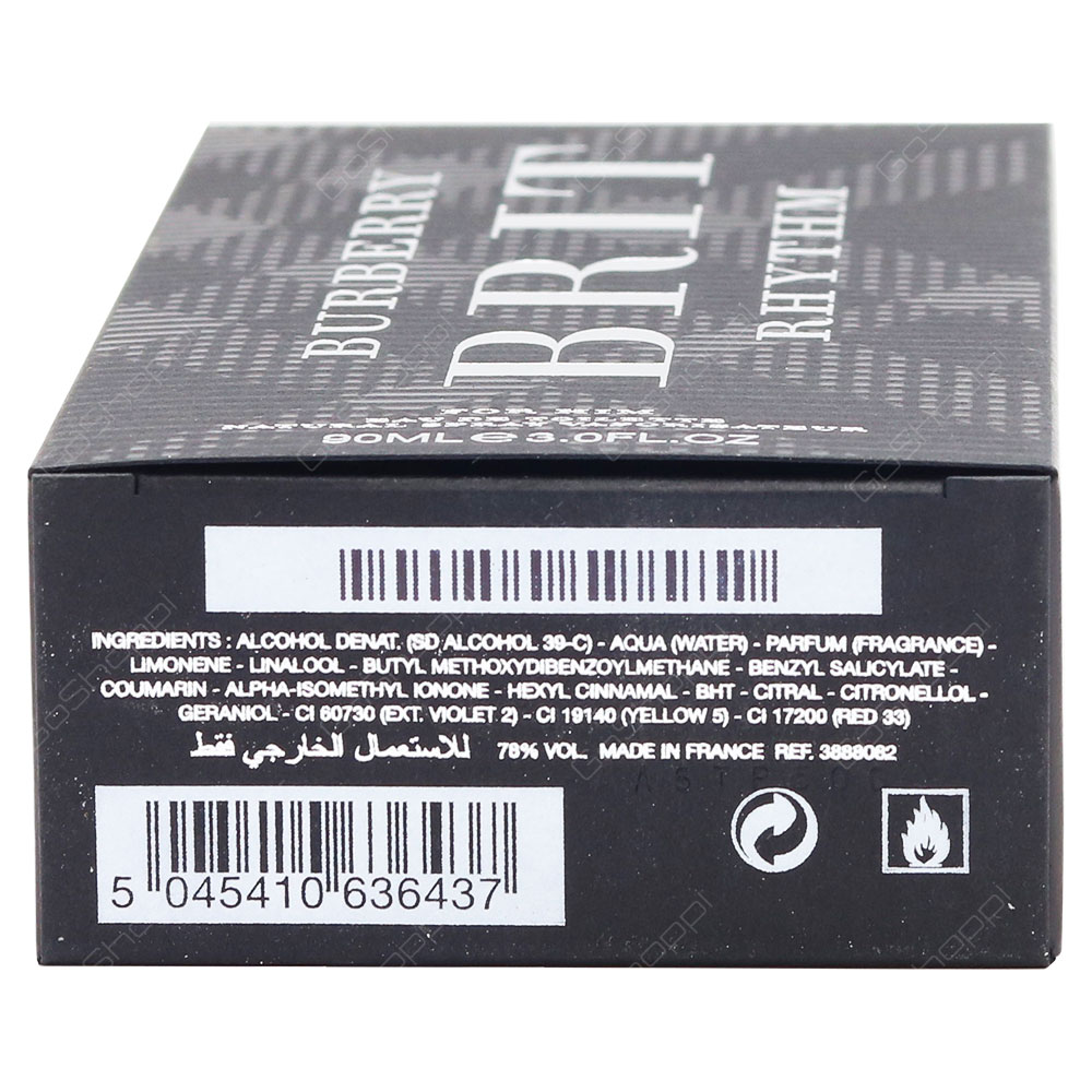 Burberry Brit Rhythm For Him Eau De Toilette 90ml