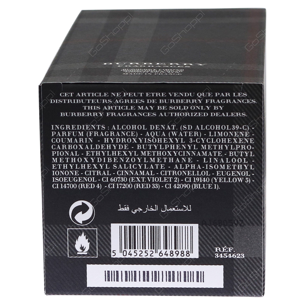 Burberry Touch For Men Eau De Toilette 100ml