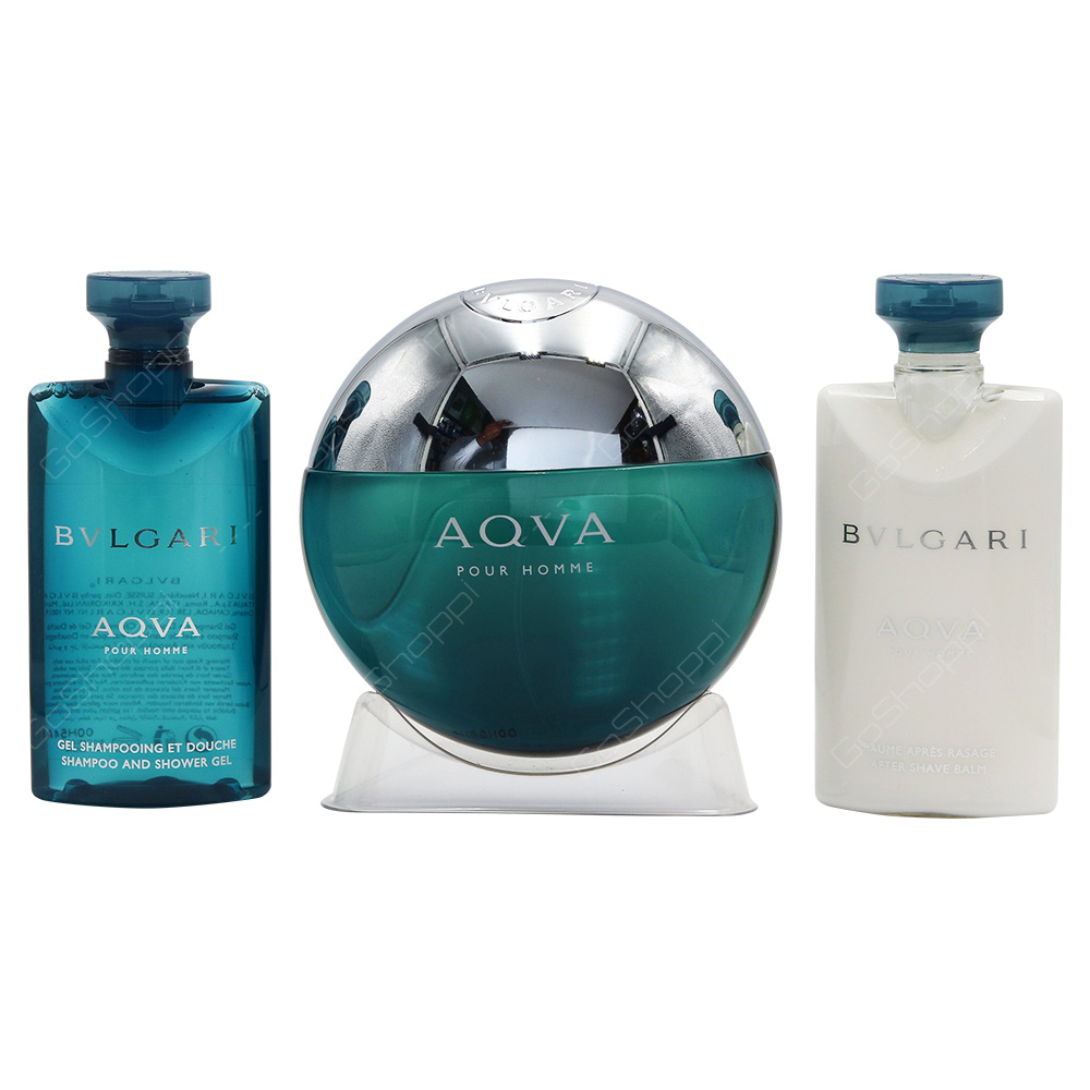 Bvlgari Aqua Men Gift Set With Pouch 4pcs