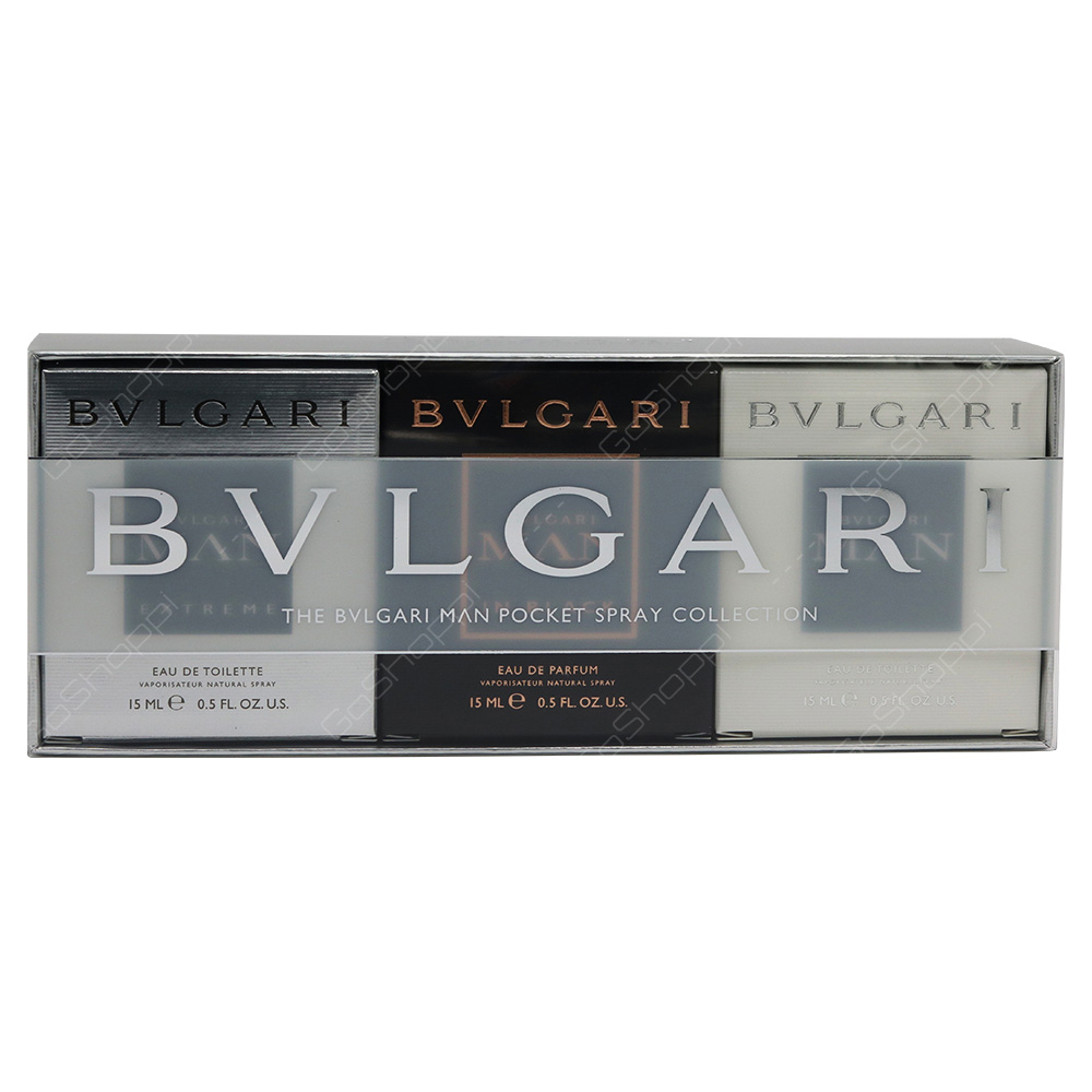 Bvlgari Man Pocket Spray Mini Set 3pcs