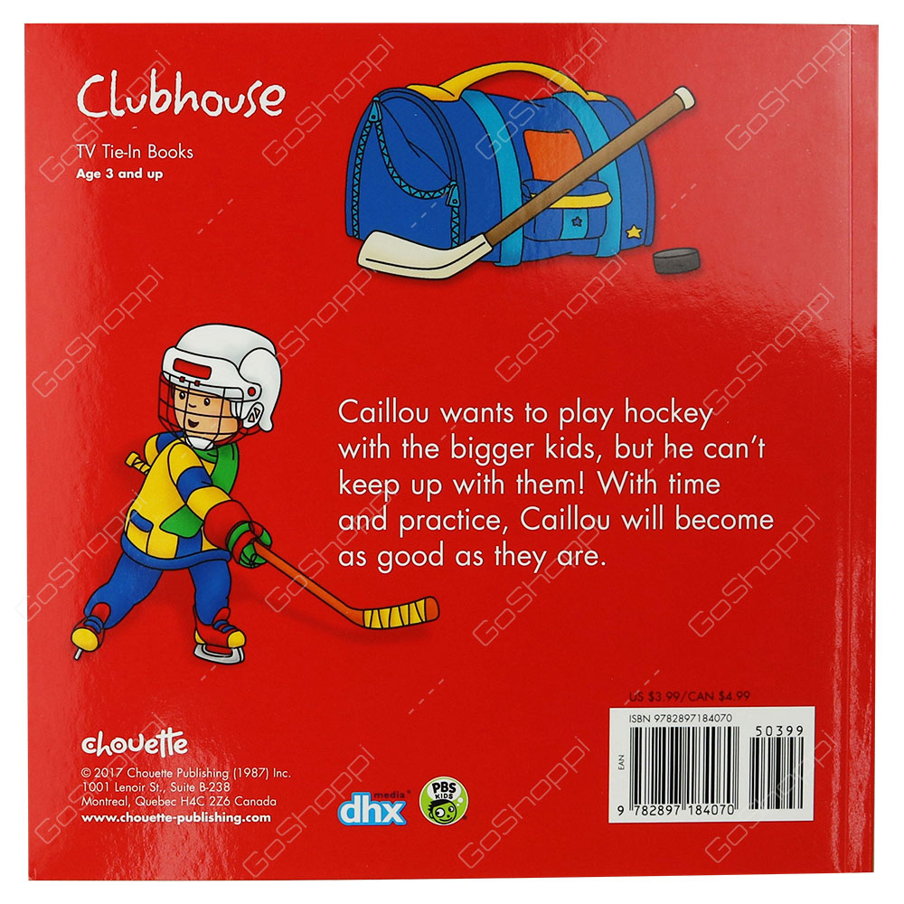 Caillou Plays Hockey
