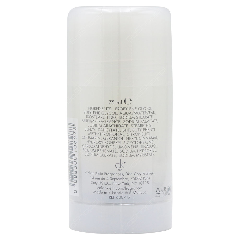 Calvin Klein CK One Deodorant Stick 75g