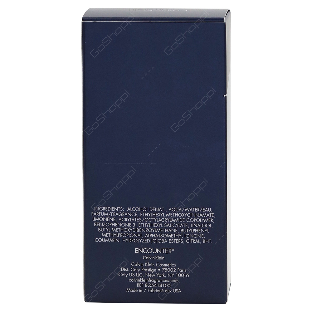 Calvin Klein Encounter For Men Eau De Toilette 100ml