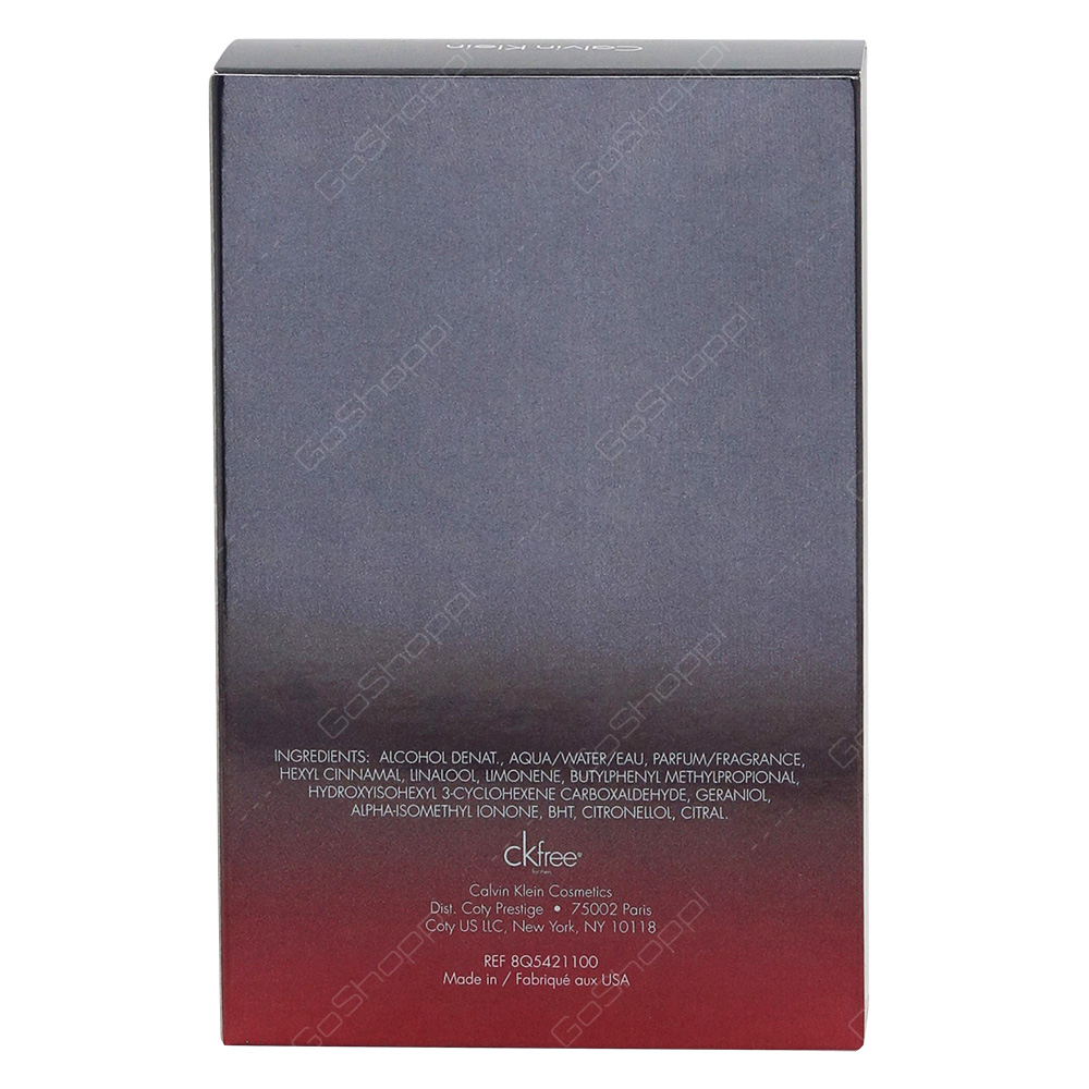 Calvin Klein Free Sport For Men Eau De Toilette 100ml