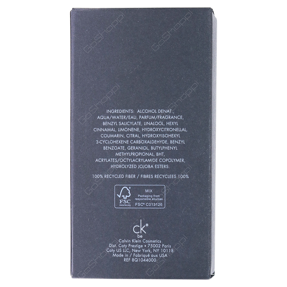 Calvin Klein CK Be Eau De Toilette 100ml