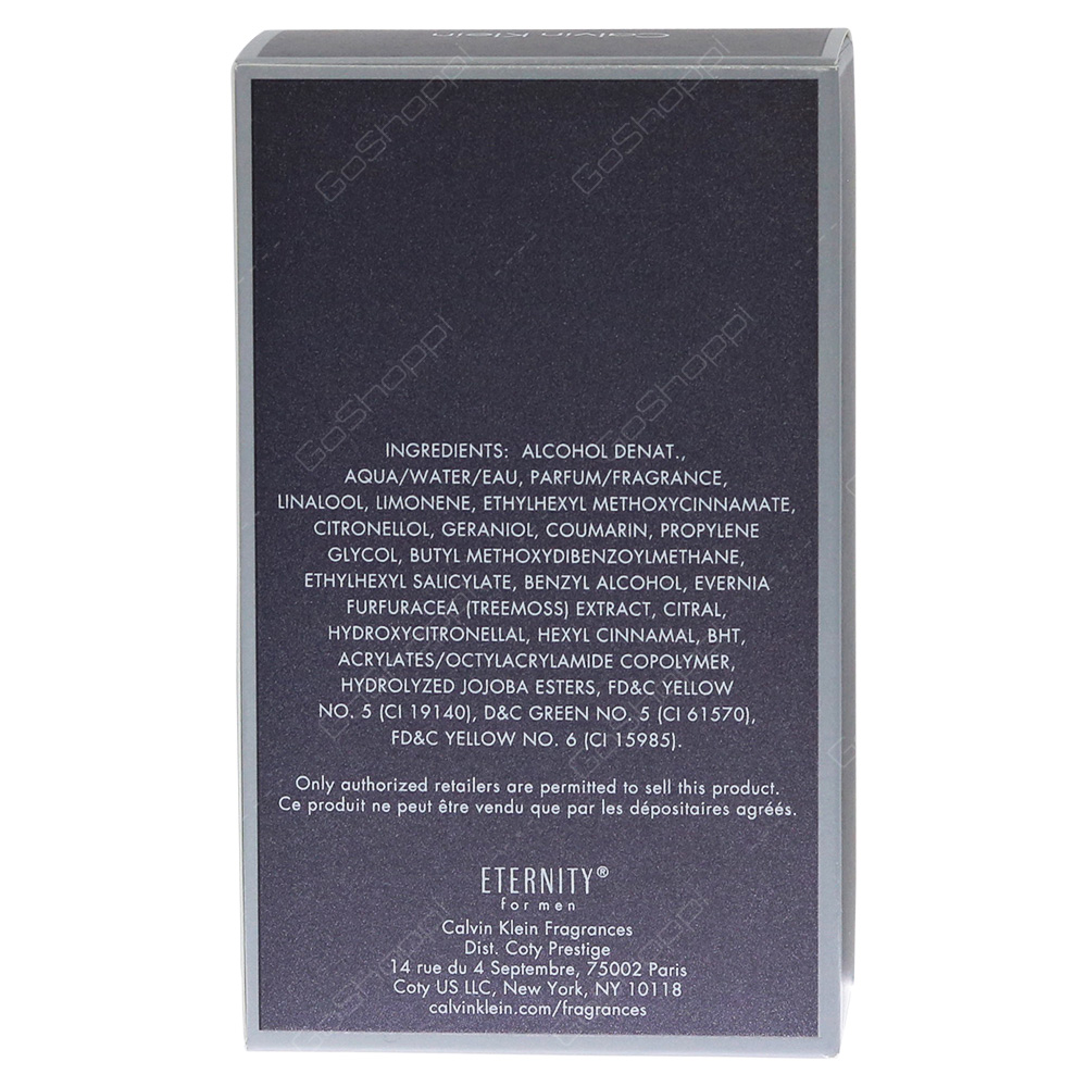 Calvin Klein Eternity For Men Eau De Toilette 100ml