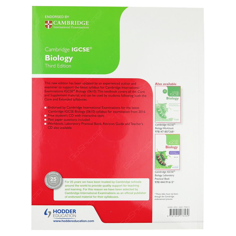 Cambridge IGCSE Biology 3rd Edition