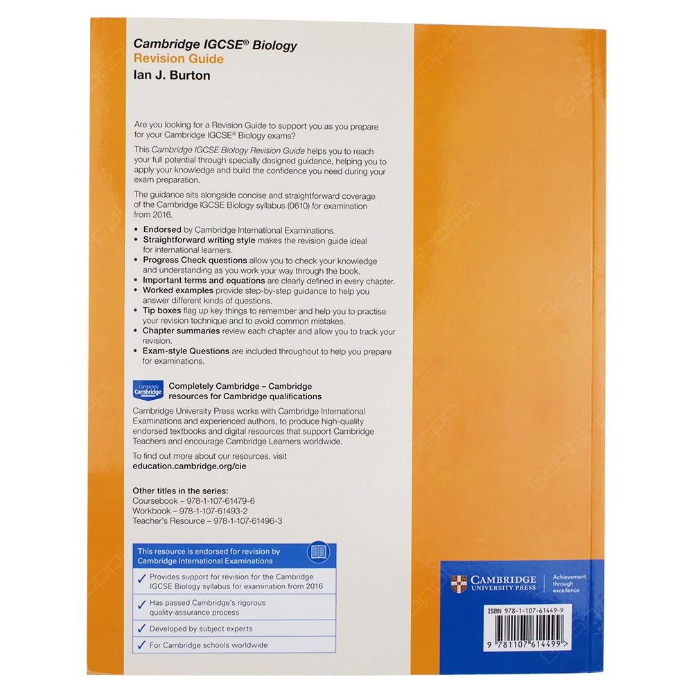 Cambridge IGCSE Biology Revision Guide