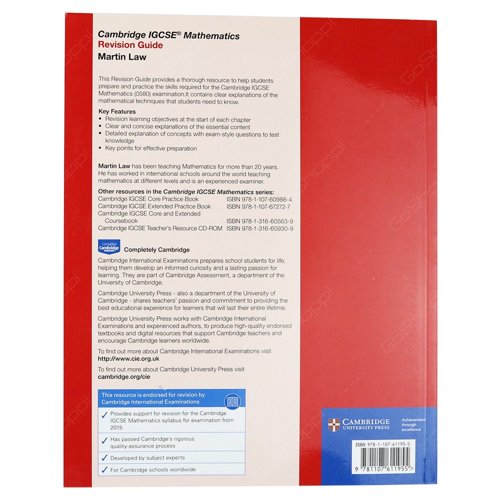 Cambridge IGCSE Mathematics Revision Guide