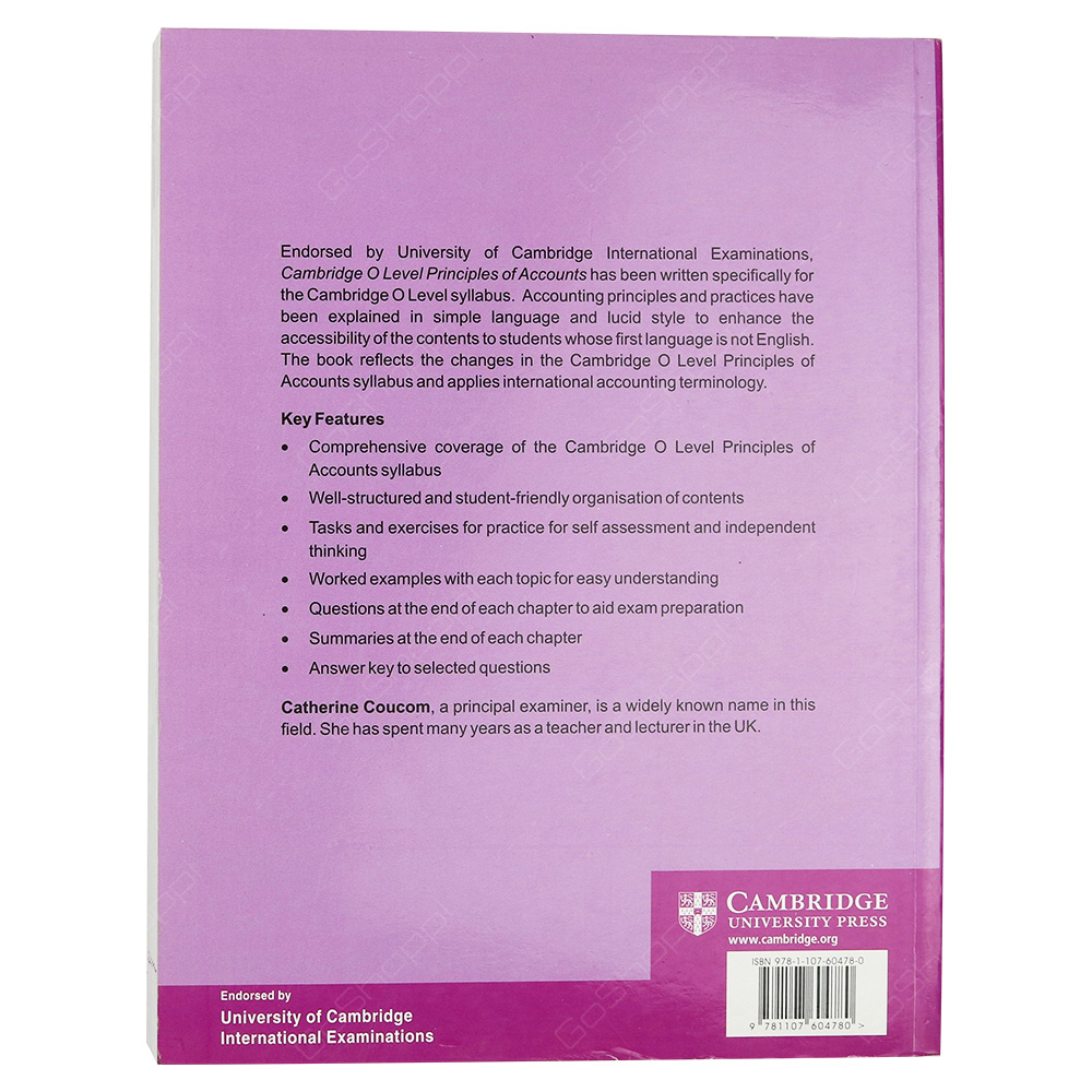 Cambridge O Level Principles Of Accounts