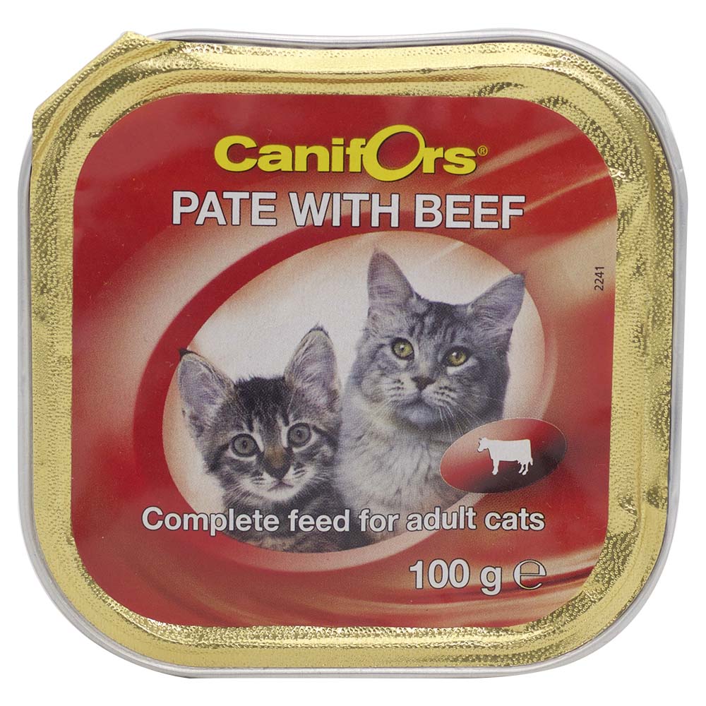 Canifors Pate With Beef Adult Cat Food 100g