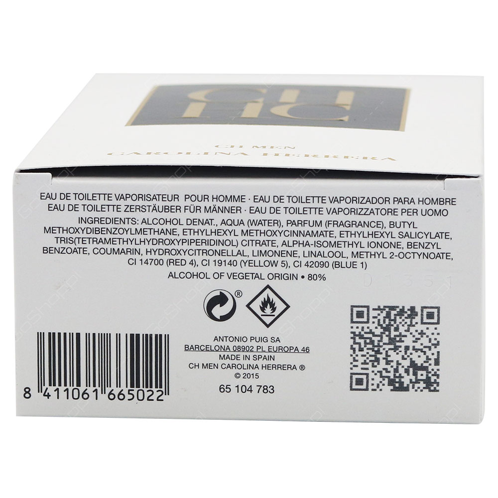 Carolina Herrera CH Men Eau De Toilette 100ml
