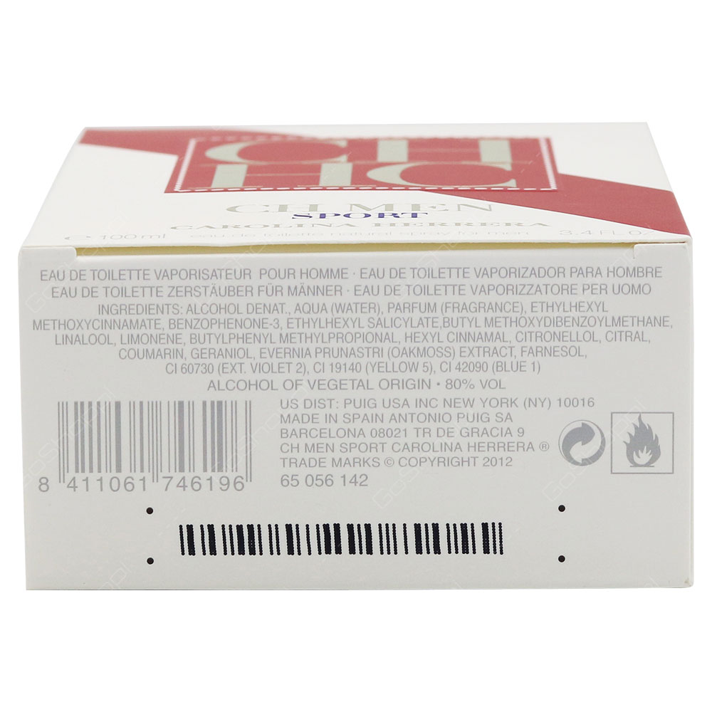 Carolina Herrera CH Men Sport Eau De Toilette 100ml