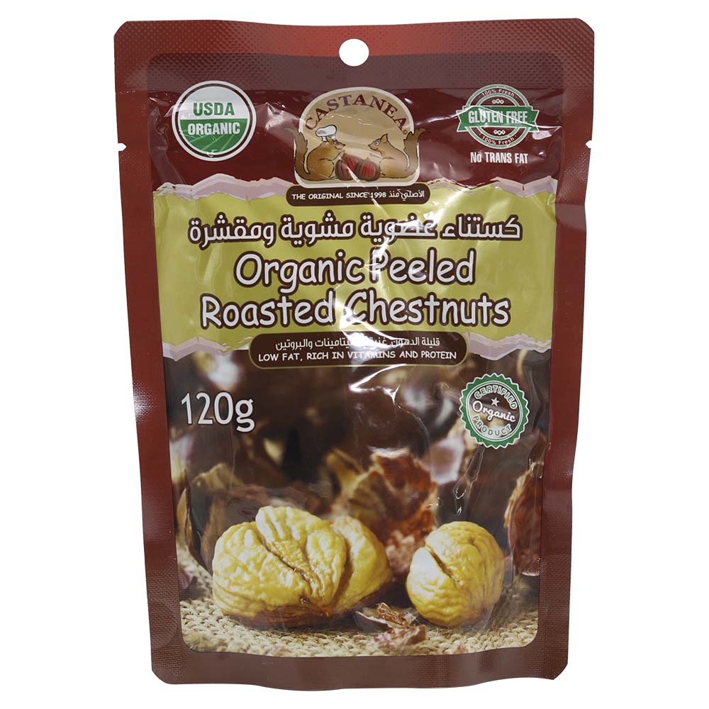 Castanea Organic Peeled Roasted Chestnuts 120g