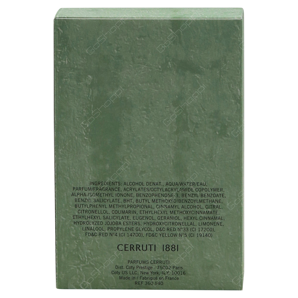 Cerruti 1881 Pour Homme Eau De Toilette 100ml