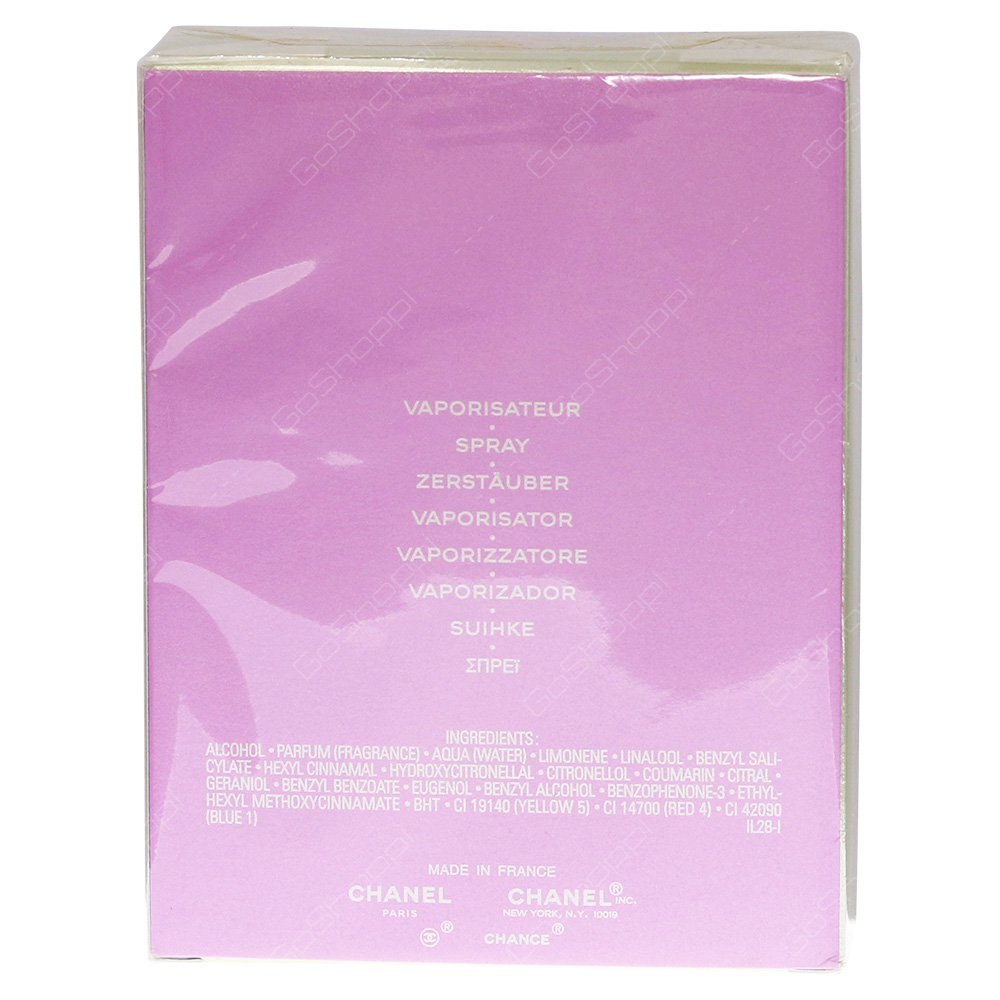 Chanel Chance For Women Eau De Parfum 100ml