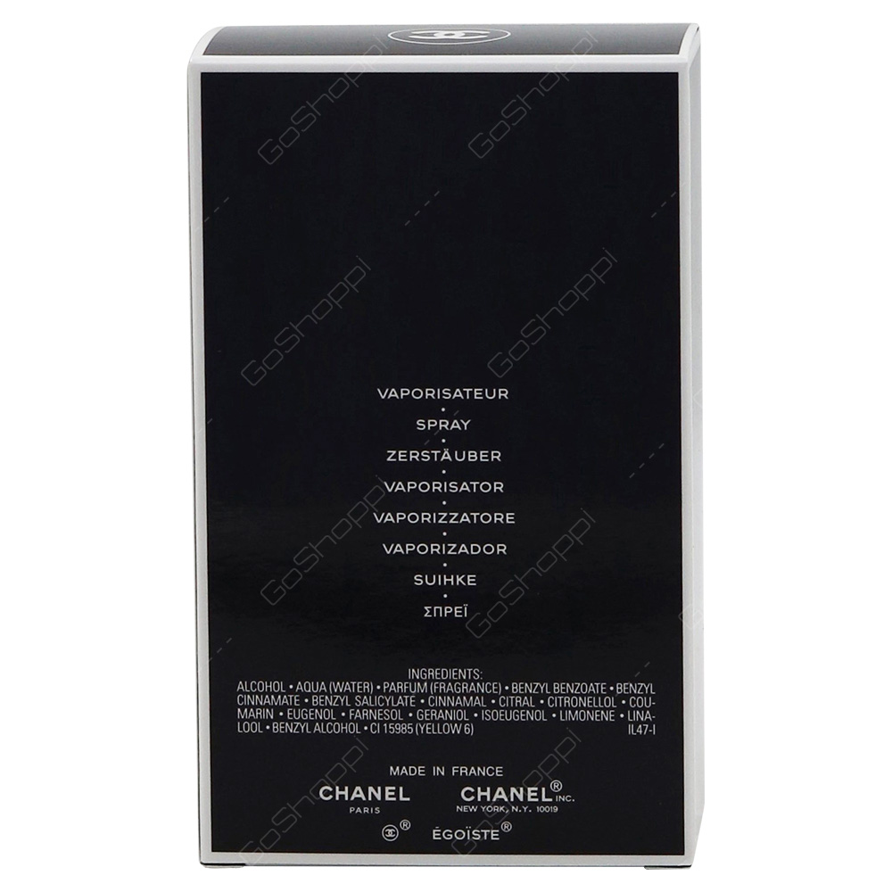 Chanel Egoiste Pour Homme Eau De Toilette 100ml