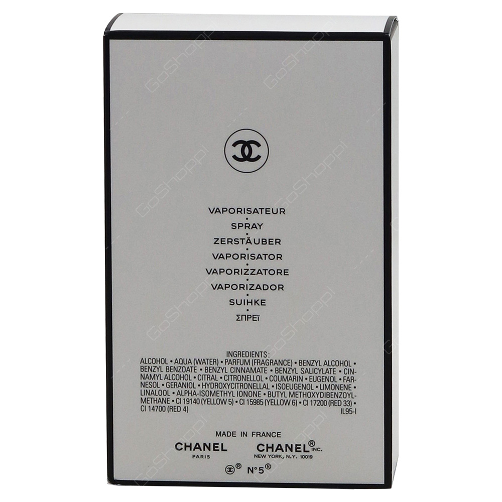 Chanel No 5 Pour Femme Eau De Parfum 100ml