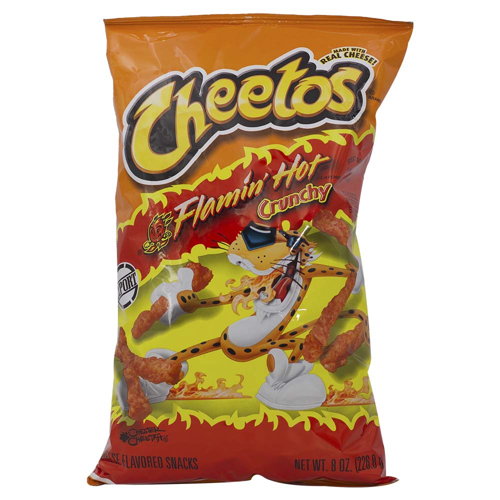 Cheetos Flamin Hot Crunchy Corn Puffs 226.8g