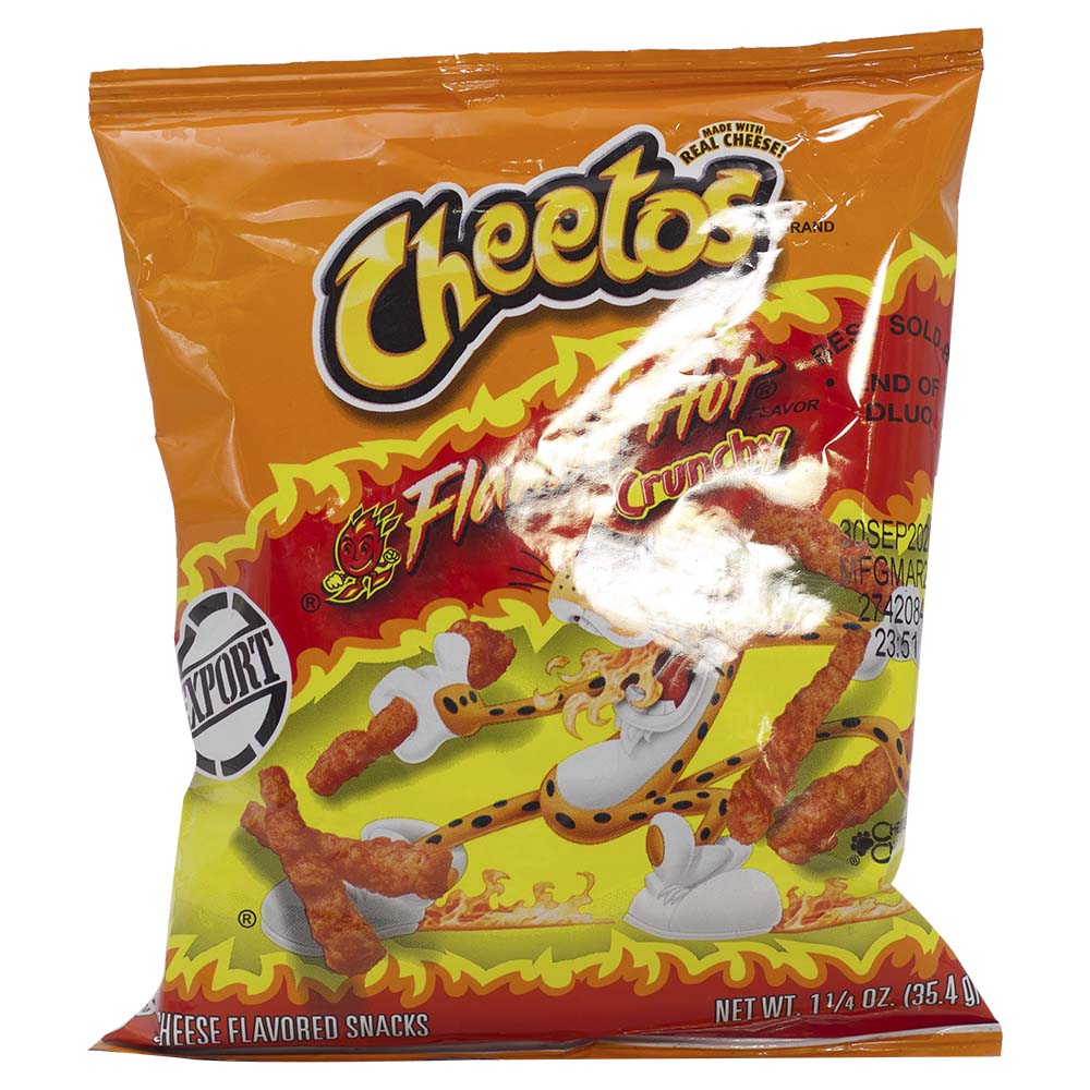 Cheetos Flamin Hot Crunchy Corn Puffs 35.4g