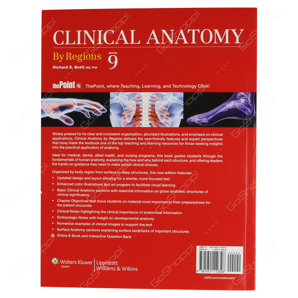 Clinical Anatomy By Regions By Richard S. Snell