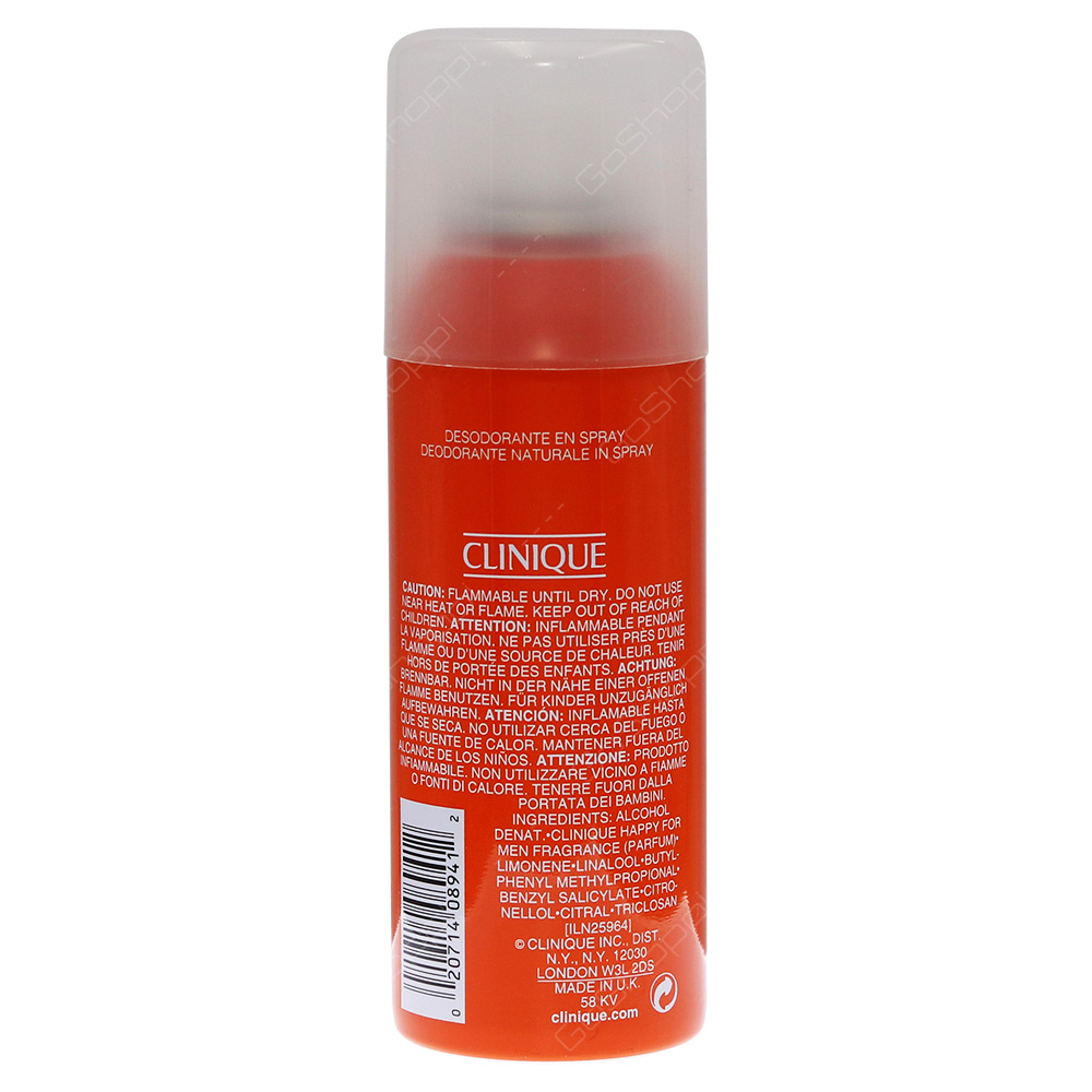 Clinique Happy For Men Deodorant Spray 200ml