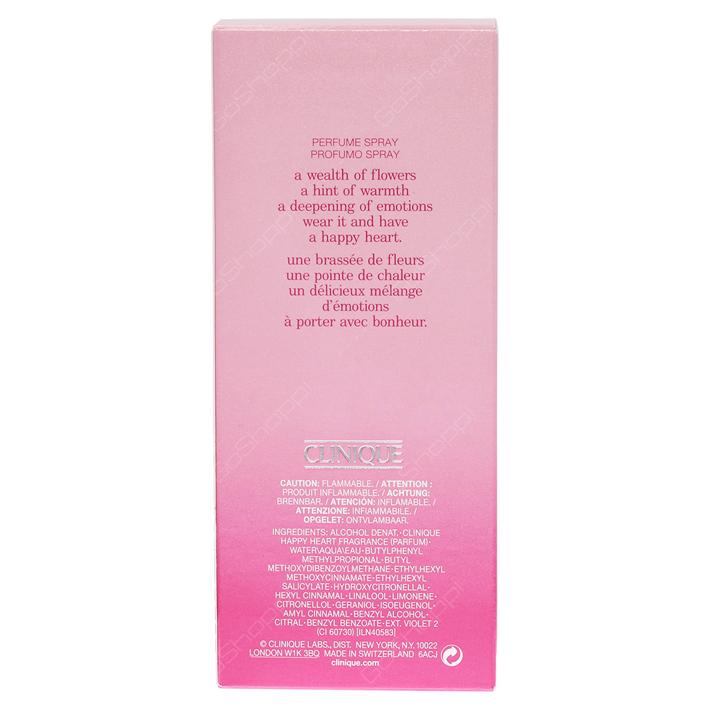Clinique Happy Heart For Women Eau De Parfum 100ml