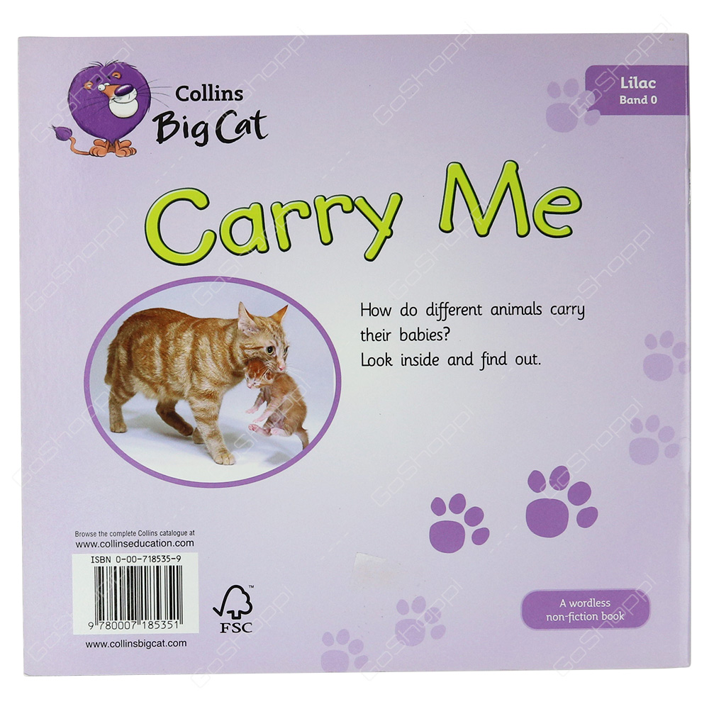 Collins Big Cat - Carry Me By Monica Hughes