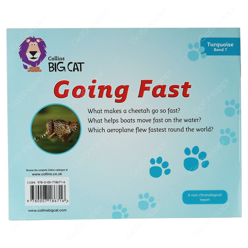 Collins Big Cat - Going Fast By Janice Vale