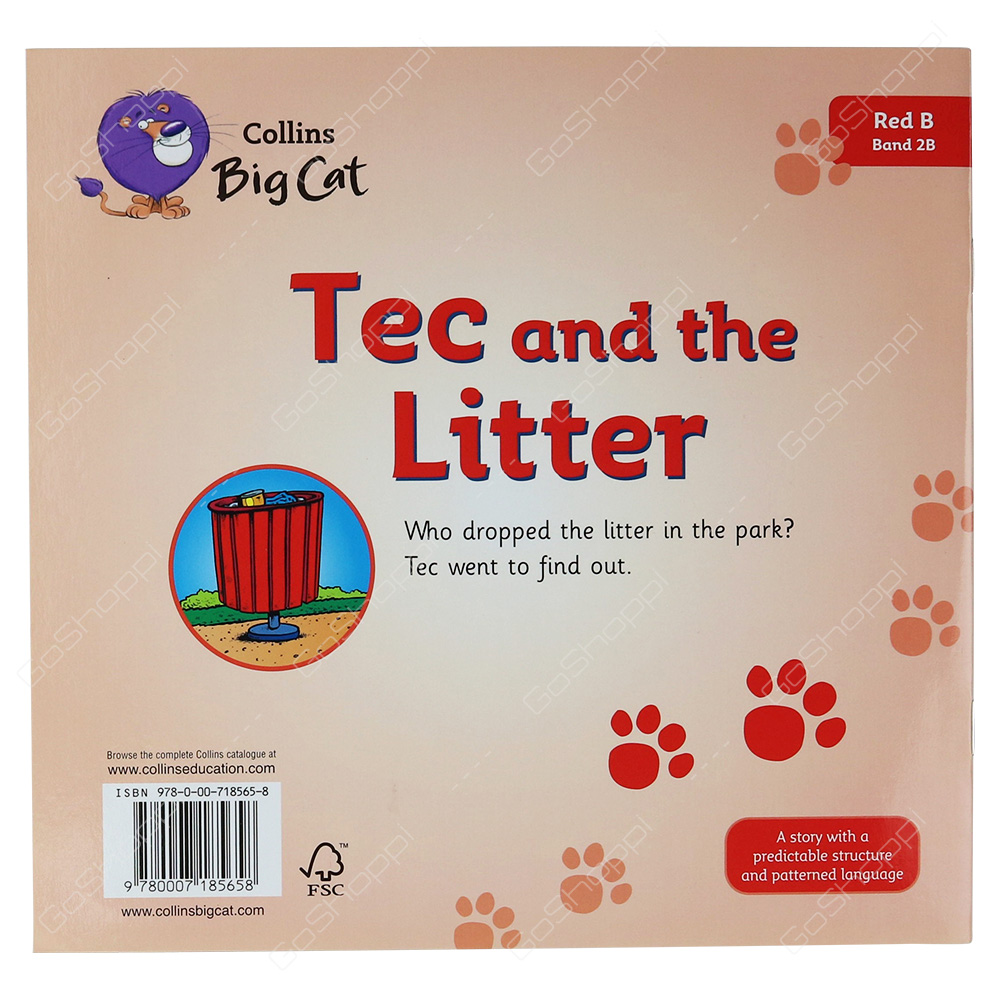 Collins Big Cat - Tec And The Litter By Tony Mitton