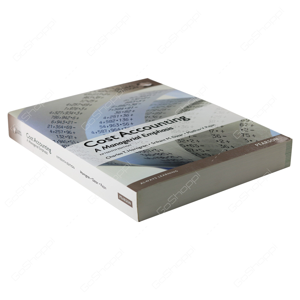 Cost Accounting, Global Edition By Madhav Rajan