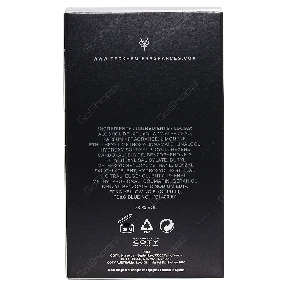 David Beckham Instinct For Men Eau De Toilette 75ml
