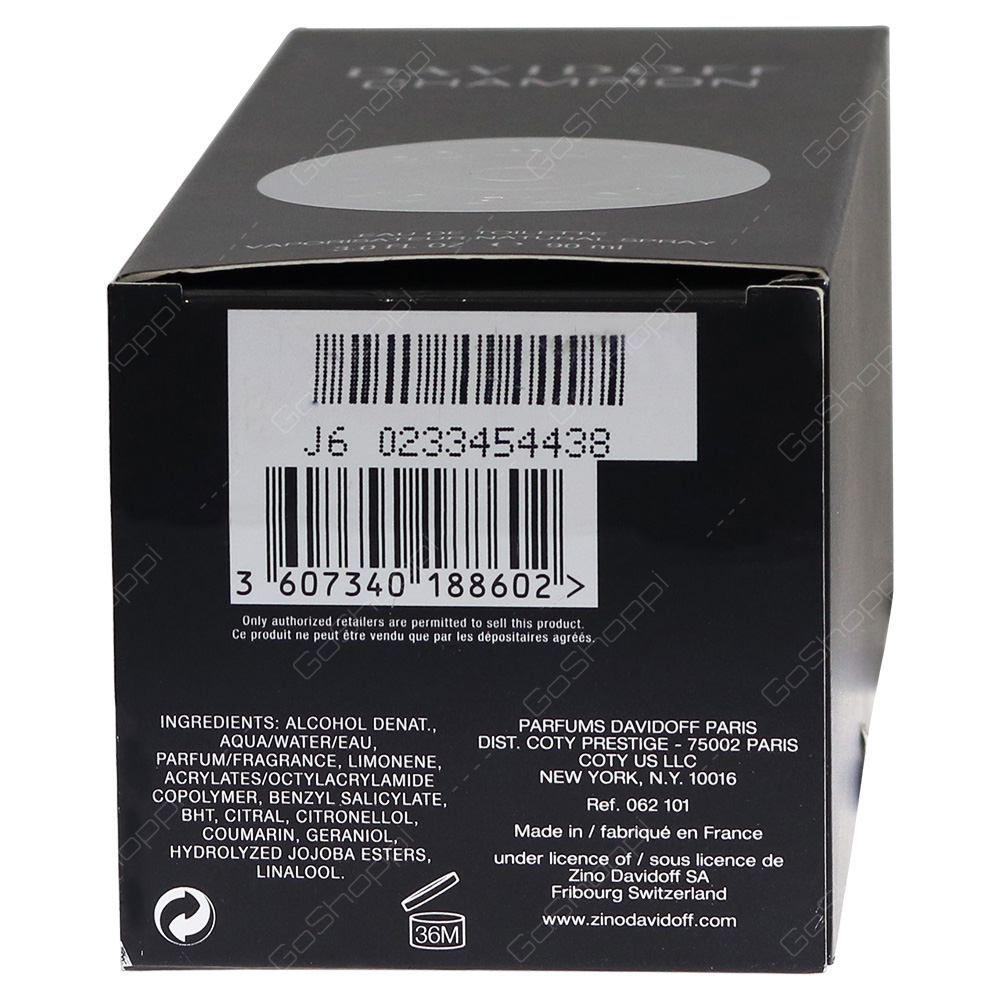 Davidoff Champion For Men Eau De Toilette 90ml