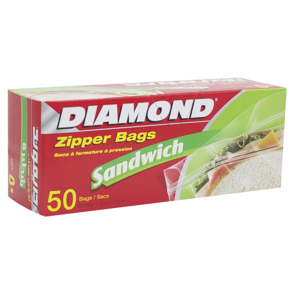 Diamond Sandwich Zipper Bags 50bags