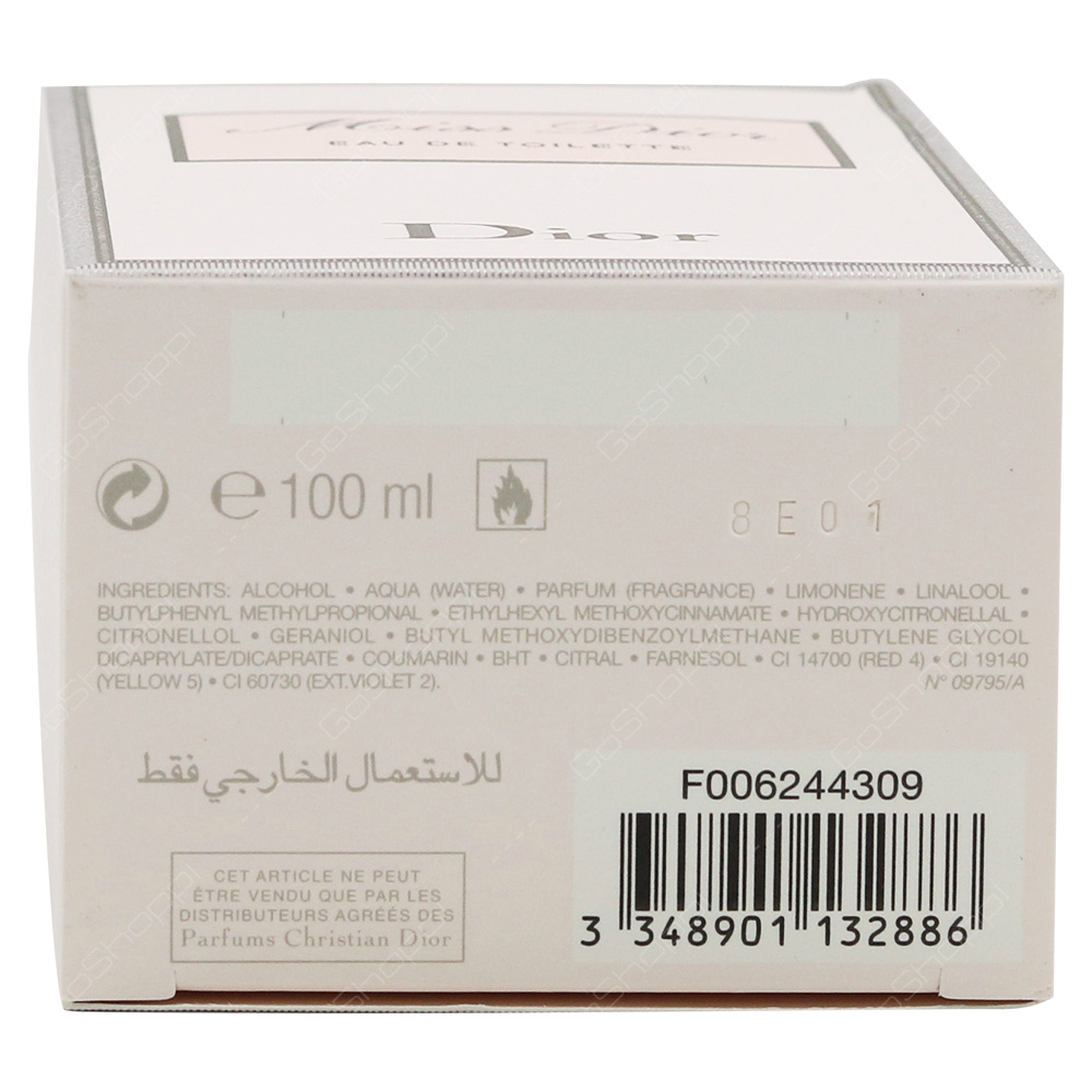 Christian Dior Miss Dior For Women Eau De Toilette 100ml