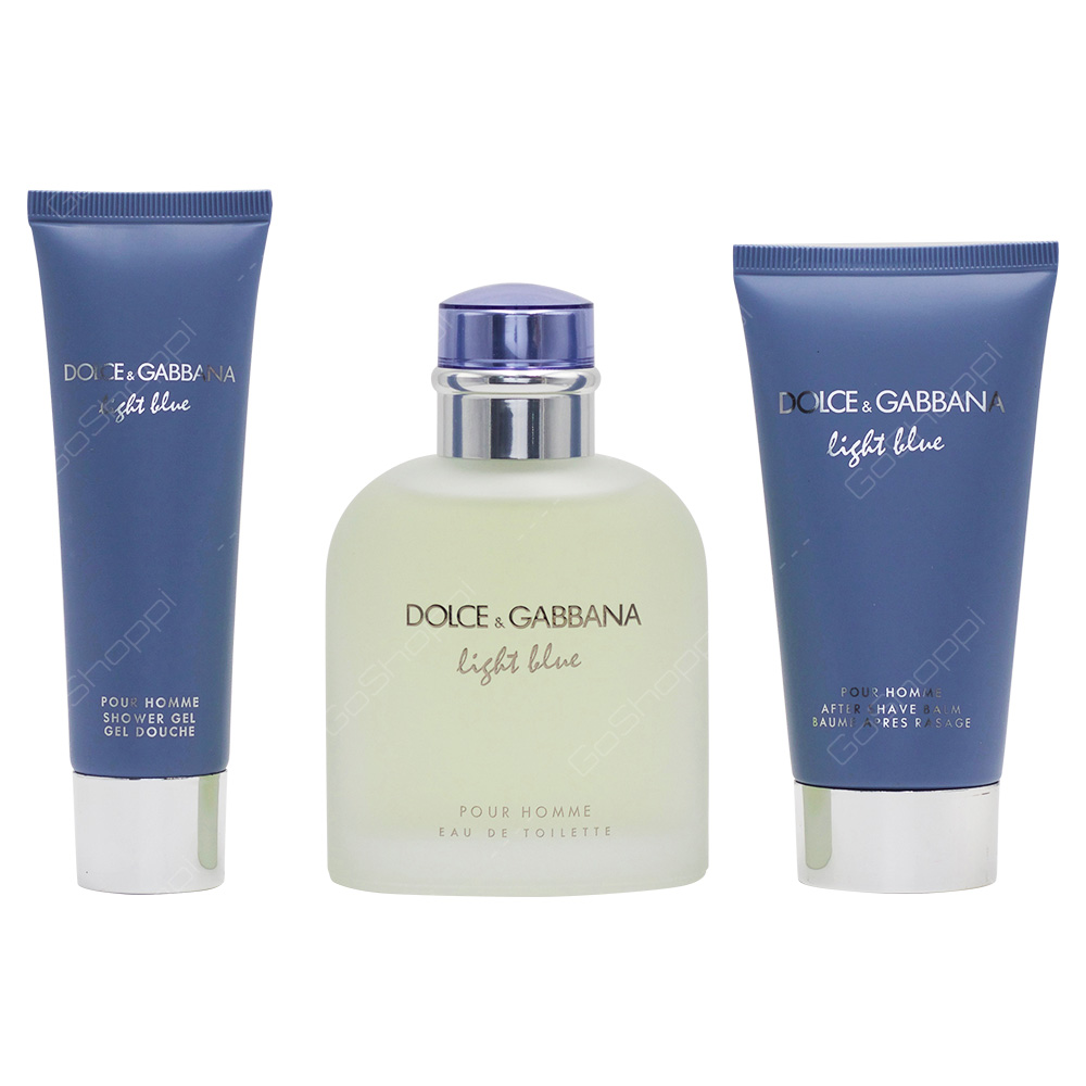 Dolce & Gabbana Light Blue Men Gift Set 3pcs