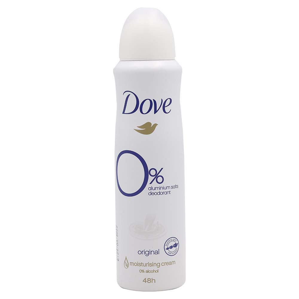 Dove 0% Aluminum Salts Deodorant Original 150ml